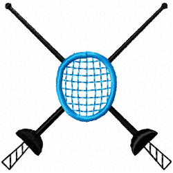 Fencing Embroidery Design 4 Fencing Embroidery Design 4